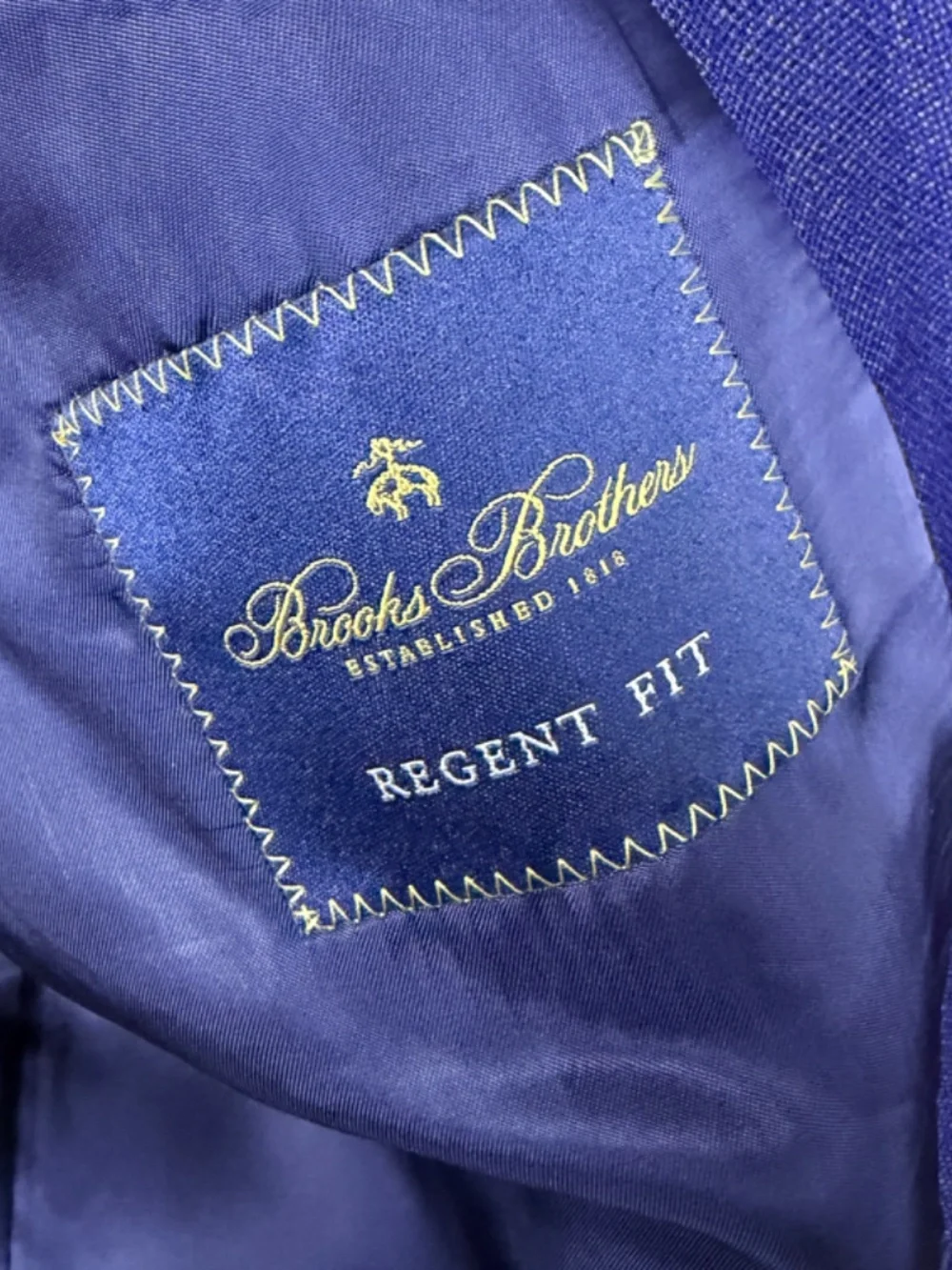 Brooks Brothers Reda Blazer Men 48R Blue Regent Fit 2 Button Single Vent